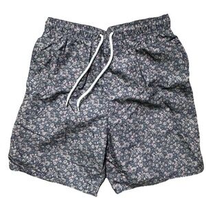 NWT Men’s Arizona Jean Co Floral Swim Trunks Size Small 6.5” Inseam